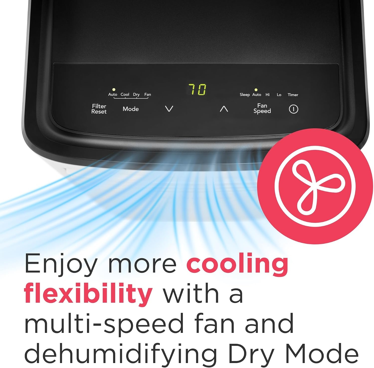 image:imageFrigidaire Portable Room Air Conditioner 8000 BTU ASHRAE 5500 BTU DOE Cools Up to 350 Sq Ft Quiet Operation Dehumidifying Dry Mode White5500 BTU