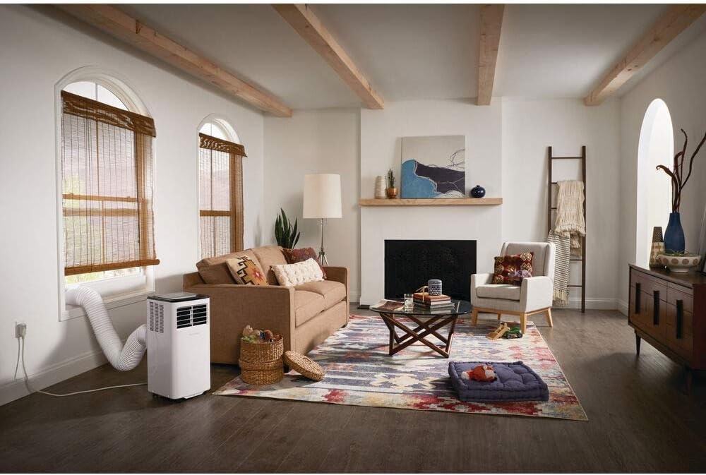 image:imageFrigidaire Portable Room Air Conditioner 8000 BTU ASHRAE 5500 BTU DOE Cools Up to 350 Sq Ft Quiet Operation Dehumidifying Dry Mode White5500 BTU