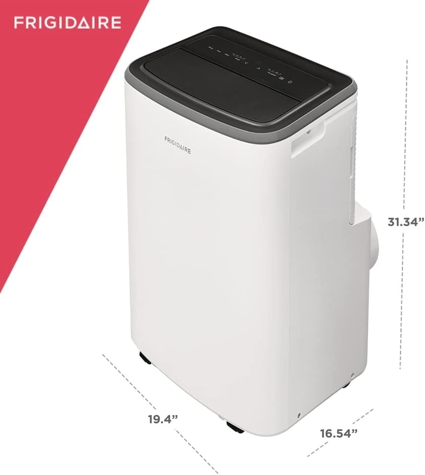 image:imageFrigidaire Portable Room Air Conditioner 8000 BTU ASHRAE 5500 BTU DOE Cools Up to 350 Sq Ft Quiet Operation Dehumidifying Dry Mode WhiteAC Only