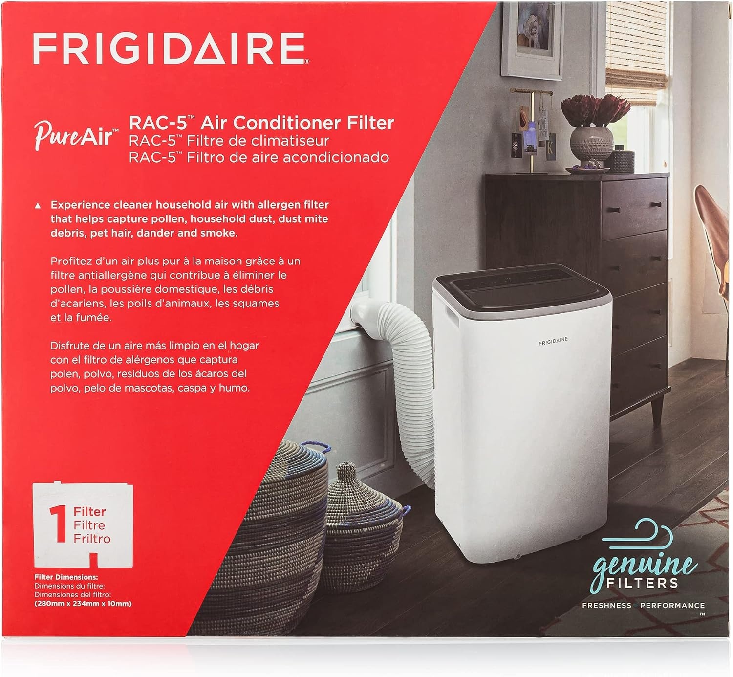 image:imageFrigidaire PureAir RAC5 Air Conditioner FilterPack of 6