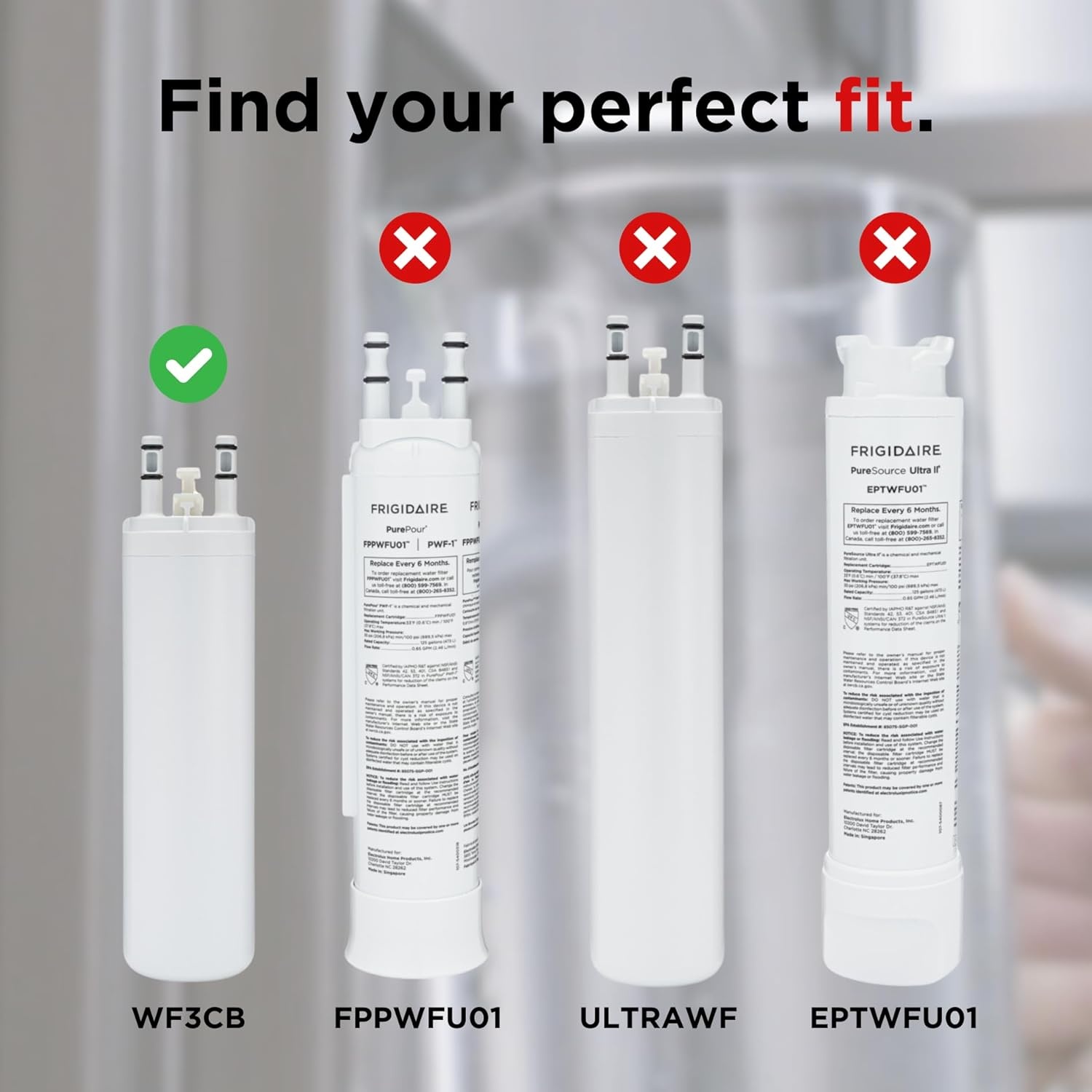 image:imageFrigidaire WF3CB Puresource3 Refrigerator Water Filter White 1 Count Pack of 11 Count Pack of 1