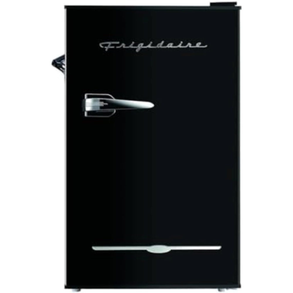 image:imageFRIGIDAIRE EFR376BLACK 31 Cu Ft Black Retro Bar Fridge with Side Bottle OpenerBLACK