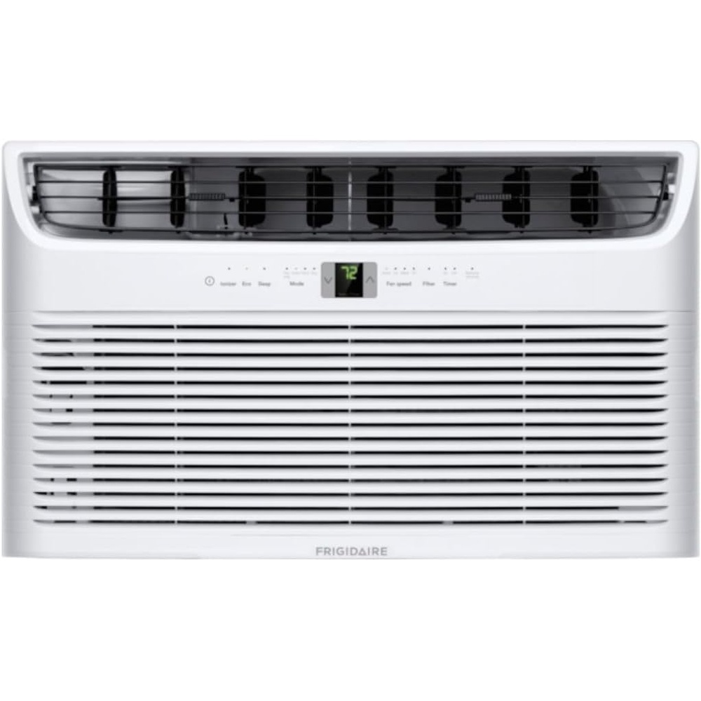 image:imageFrigidaire 12000 BTU Cooling BuiltIn Room Wall Air Conditioner with Air Ionizer Washable Filter and Remote Control White