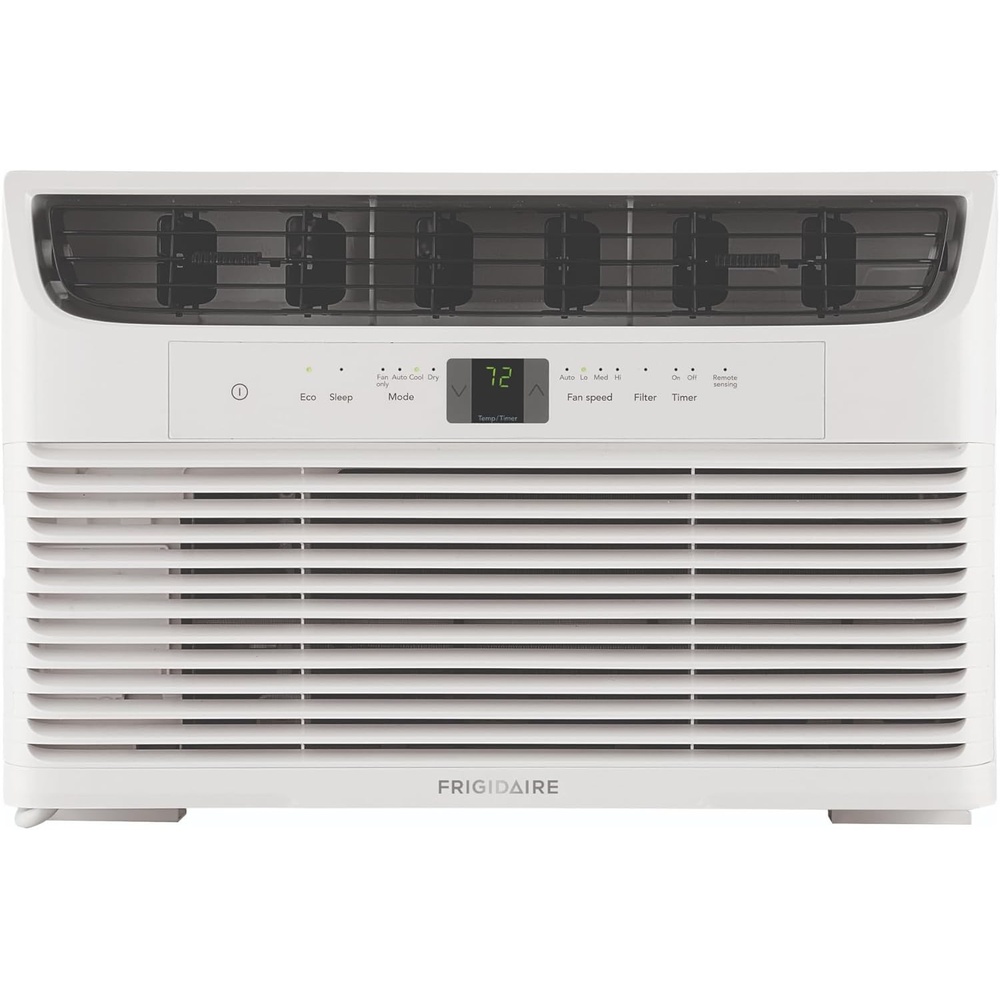 image:imageFrigidaire 8000 BTU Window Air Conditioner with Remote Control Cools Up to 350 Sq Ft Quiet Operation Eco Mode 3 Fan Speeds Auto Restart White