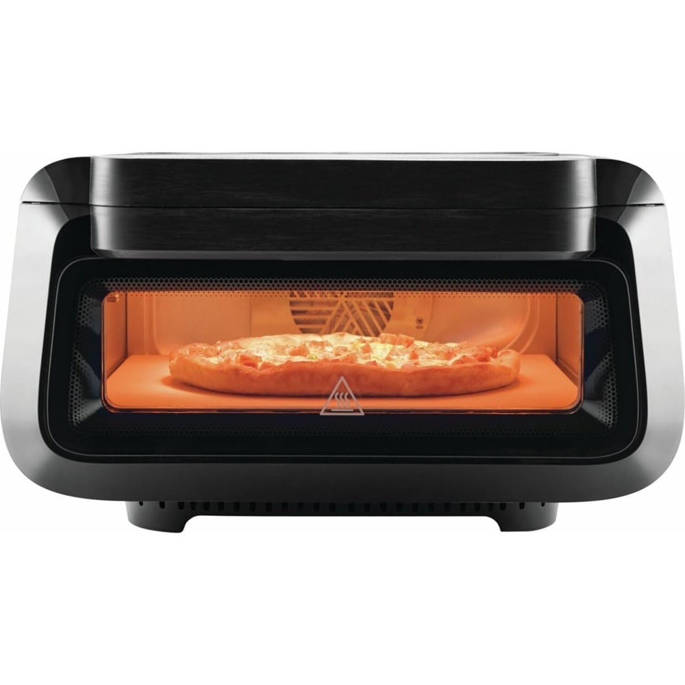 image:imageFrigidaire Electric Indoor Pizza Oven Reach Temperatures of 700F Stone Bake 12 Pizzas in Minutes Portable Countertop Oven with Air Fry and Bake Peel Included Model FRPO100BWith Pizza Peel