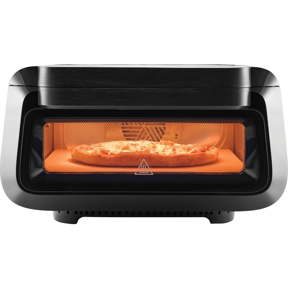image:imageFrigidaire Electric Indoor Pizza Oven Reach Temperatures of 700F Stone Bake 12 Pizzas in Minutes Portable Countertop Oven with Air Fry and Bake Peel Included Model FRPO100BWith Pizza Peel Pizza Cutter