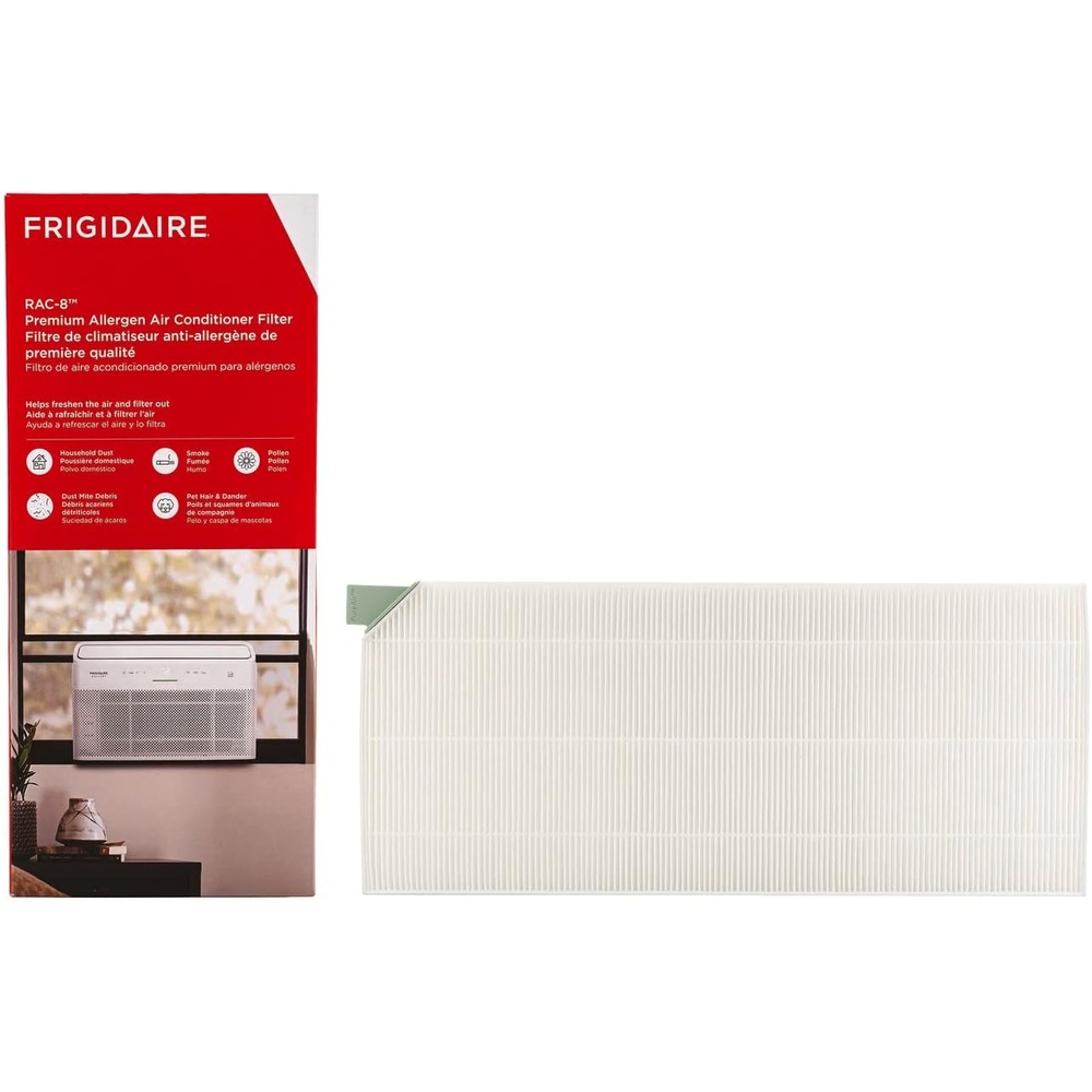 image:imageFrigidaire FRPARAC8 PureAir RAC8 Premium Air Filter Replacement for Window ACs Effective Pollen and Pet Hair65 x 155 x 08
