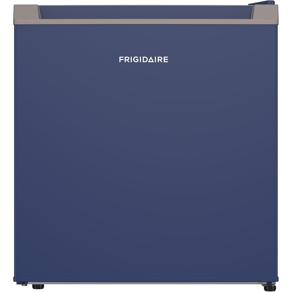 image:imageFrigidaire Retro Compact Mini Fridge with Freezer Compartment Chrome Handles Builtin Water Dispenser 18 cu ftBlue