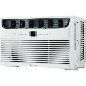 Frigidaire 6,000 BTU Window Air Conditioner and Dehumidifier, 115V, Window AC Unit for Small Rooms up to 250 Sq. Ft., Apartment, and Dorm Room with Remote Control in White(White/Black)