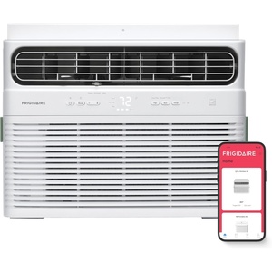 Frigidaire 8,000 BTU Smart Inverter Window Air Conditioner with Wi-Fi and Energy Star Certification, Cools Up to 350 Sq. Ft., Ultra Quiet Operation, White(12 000 BTU)