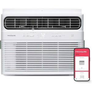 Frigidaire 8,000 BTU Smart Inverter Window Air Conditioner with Wi-Fi and Energy Star Certification, Cools Up to 350 Sq. Ft., Ultra Quiet Operation, White(14 000 BTU)