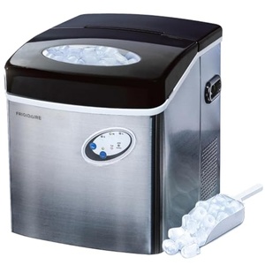 Frigidaire EFIC115 Extra Large Ice Maker, Stainless Steel, 48 lbs per Day(48 lbs of Ice per day)