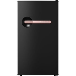 Frigidaire EFR323 3.2 cu ft Compact Fridge, Mini Refrigerator, Stainless Steel, Platinum Series(BLACK-ROSEGOLD)