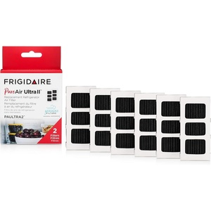 Frigidaire PAULTRAII2PK PAULTRA2 Pure Air Ultra II 2 Pack Air Filter, 3.8″ x 1.8″, 2 Count(6 Count (Pack of 1))