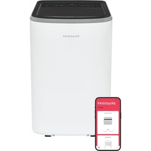 Frigidaire Portable Room Air Conditioner 8,000 BTU (ASHRAE) / 5,500 BTU (DOE), Cools Up to 350 Sq. Ft., Quiet Operation, Dehumidifying Dry Mode, White(8000 BTU)