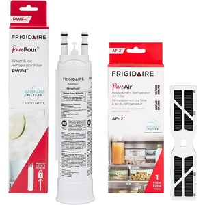 Frigidaire PurePour® PWF-1 (FPPWFU01) & PureAir® AF-2 (FRGPAAF2) Water & Air Filter Combo Kit(Small (Pack of 6))