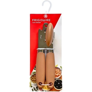 Frigidaire Stainless Steel Manual Can Opener with Soft Touch Handle, Oversized Handheld Easy Turn Knob (ROSE)(Rose)