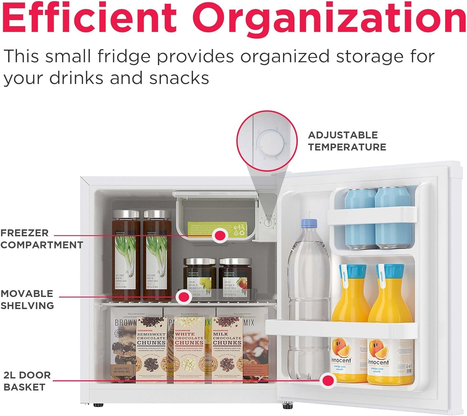 image:imageFrigidaire EFR115RED 16 Cu Ft Compact Fridge for Office Dorm Room Mancave or RV RedWhite