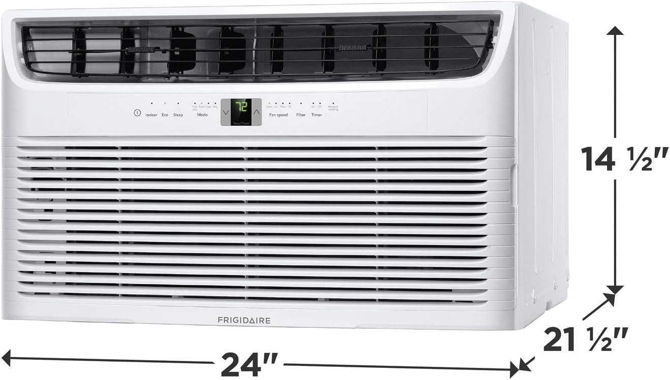 image:imageFrigidaire 230V 10000 BTU Wall Air Conditioner with Dehumidifier Fan amp Remote Control Quiet Energy Efficient Wall Mounted AC Unit for Home Cooling Cools Small Rooms Up To 450 Sq Ft