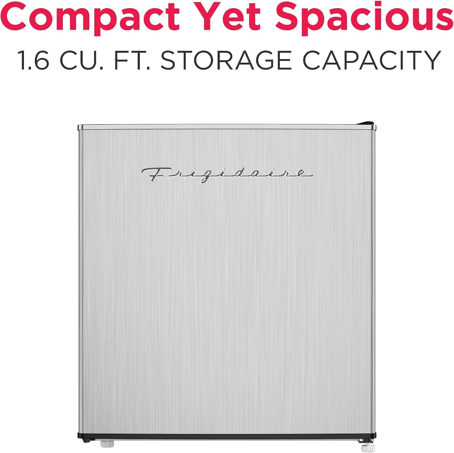 image:imageFrigidaire EFR182 16 cu ft Stainless Steel Mini Fridge Perfect for Home or The Office Platinum Series 1818 cu ft
