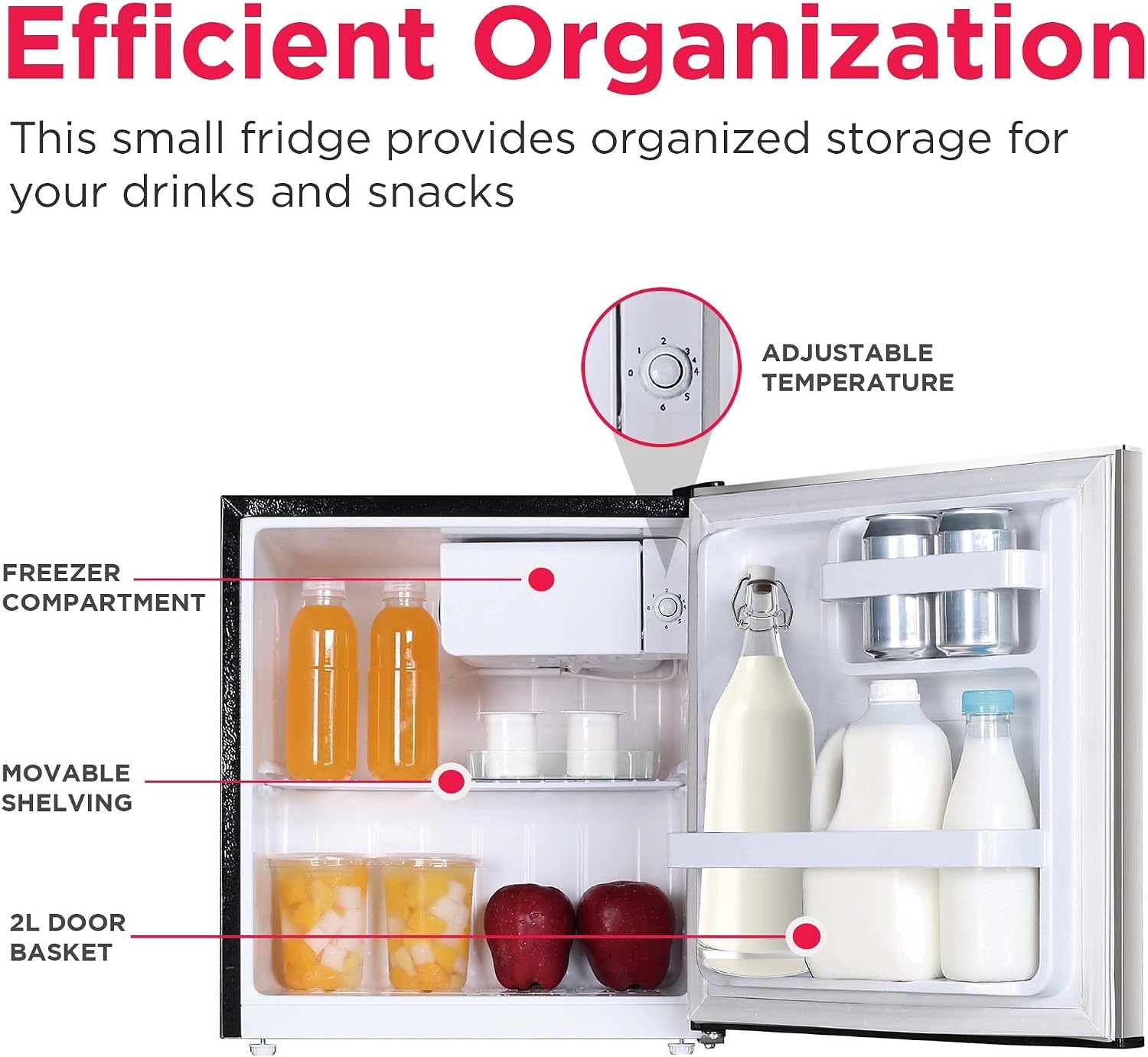 image:imageFrigidaire EFR182 16 cu ft Stainless Steel Mini Fridge Perfect for Home or The Office Platinum Series 1818 cu ft